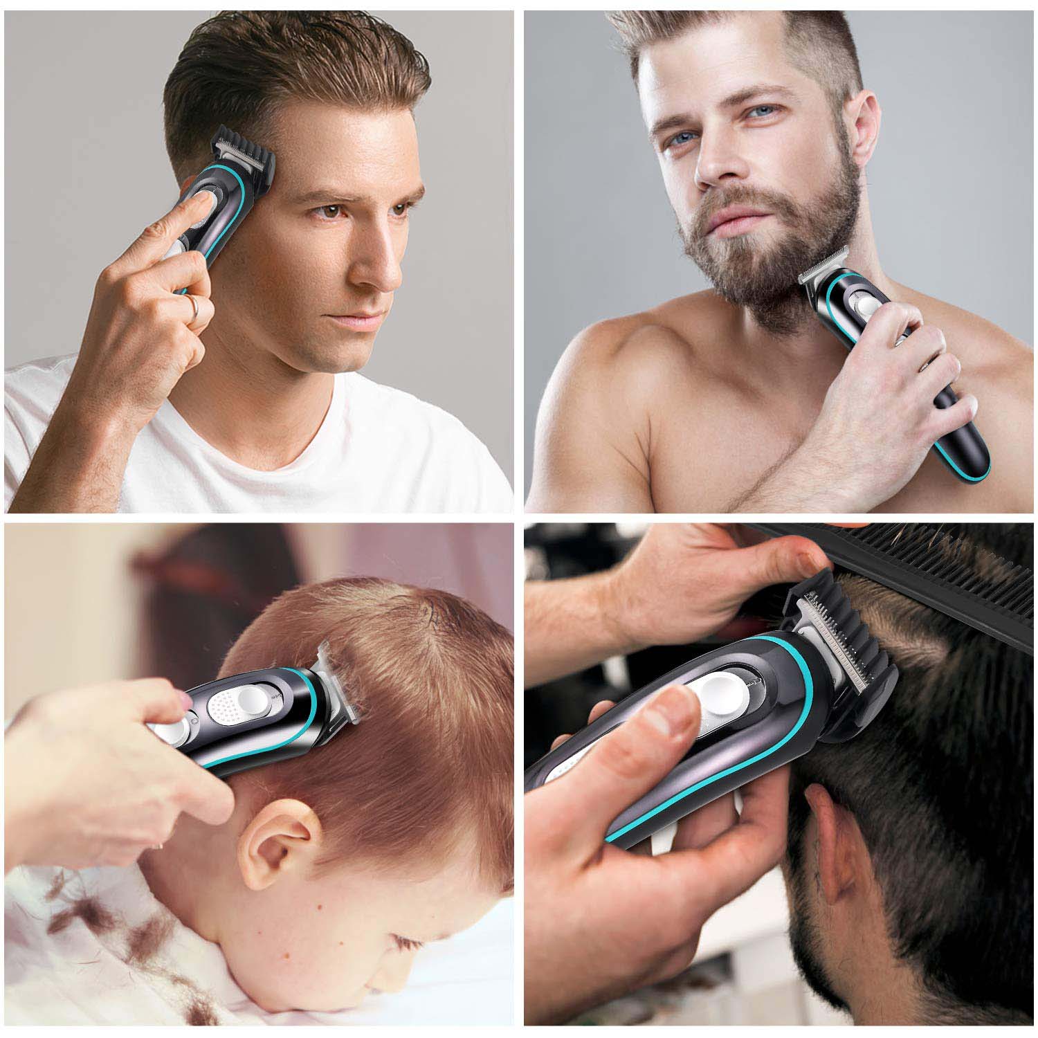 Cordon de cheveux rechargeable USB sans fil électrique professionnel pour hommes